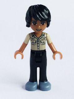 LEGO Minifigure-Matthew, Black Trousers, Khaki Shirt-Friends-FRND112-Creative Brick Builders